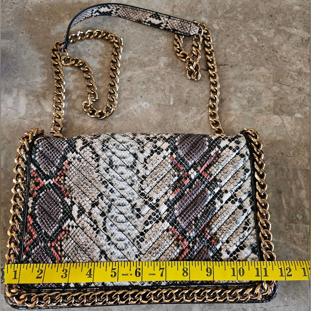 Aldo Python Snakeskin Pattern Bag Greenwald Women… - image 5